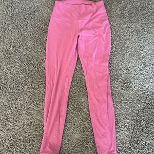Lululemon Thick Pink Leggings